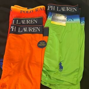 NWT 5 pairs men’s size M Polo Ralph Lauren boxer briefs.